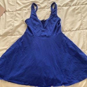blue dress never worn from express low cut